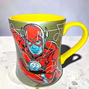 Six Flags DC Comics The Flash  Graphic Coffee Mug Cup 2018 Superhero Collectible